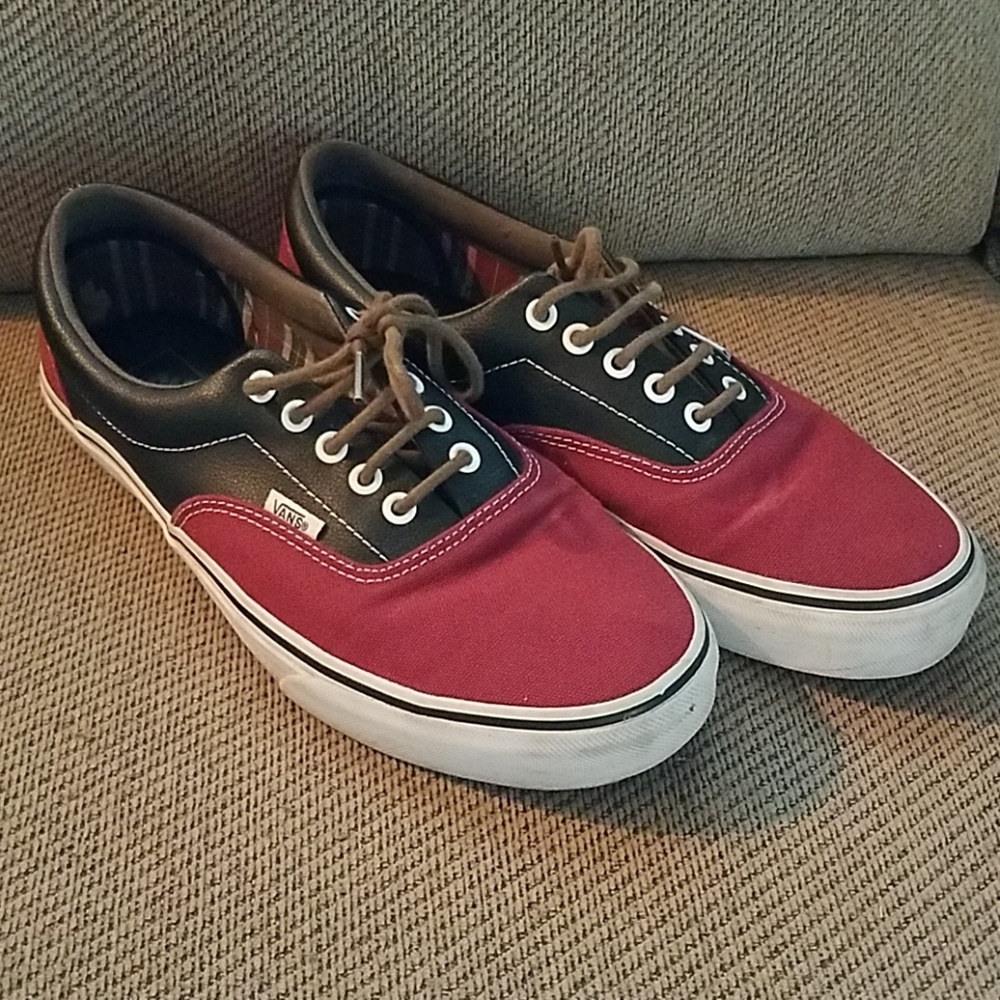 Leather and canvas Vans 10.5 - Picture 1 of 4